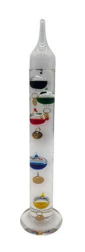 Glass galileo thermometer 28cm - glass,
