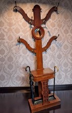 Antique victorian mahogany hat - mahogany,