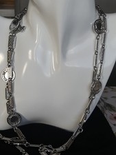 VINTAGE SILVER TONE LONG 62