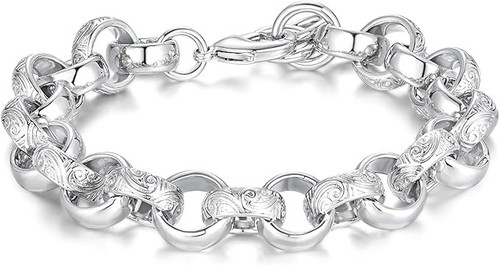 Men 925 sterling silver - men, ornate