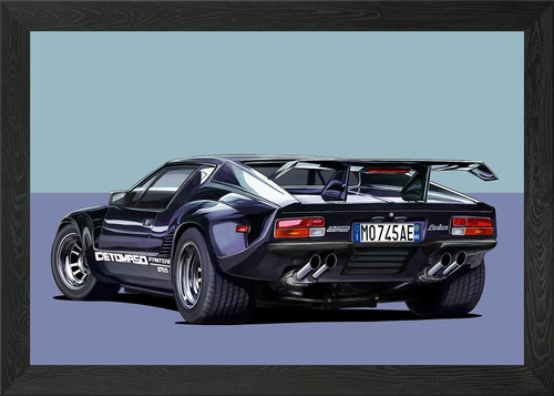 Detomaso pantera gts rear view - detomaso,
