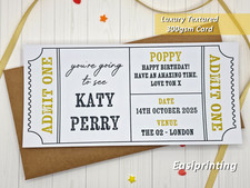 Personalised Admit One Concert