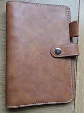 Personal Organiser Tan Faux  Leather