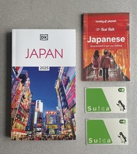 Suica card x2 - Japan Tokyo JR Train Prepaid Transportation Lonley Planet Guide
