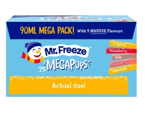 Freeze mega pops assorted - mr.,
