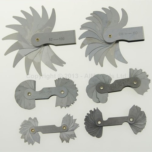 6pc set radius gauge from - gauge,