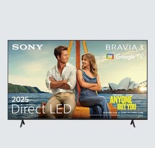 Sony Bravia 3 Smart Google TV K75S38BP (2025) 75" LED HDR 4K Ultra HD C Grade