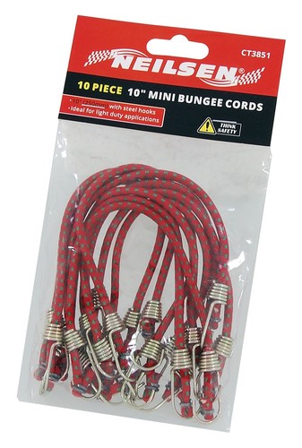 Small mini bungee - 10", cords