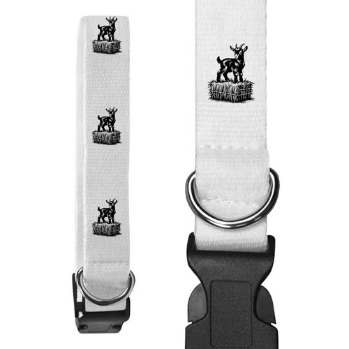 Goat straw bale - 'goat, dog