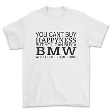 Funny BMW Happiness Motor T-shirt Car lettering Tshirt