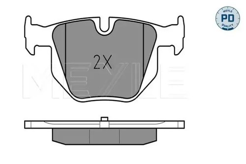 Brake pads rear - pads, axle