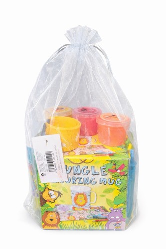 Jungle colouring mug gift set - jungle,