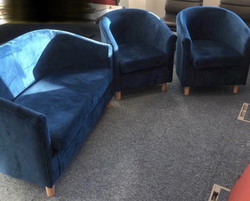Luxury velvet seater and - seater,