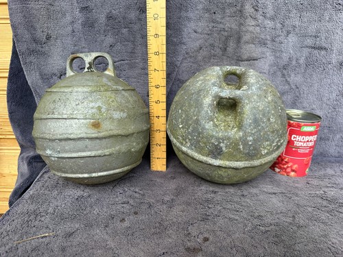 Two aluminium metal trawl - 7",