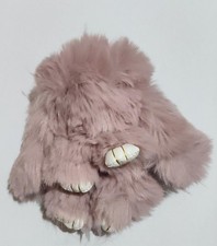 15cm Fluffy Fur Bunny Keyring