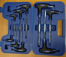 US PRO 9pc T Handle Hex Ball Set Allen Key 2mm - 10mm Ball End Hex Keys 1612