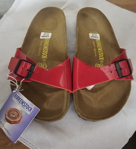 New birkenstock madrid patent - new,