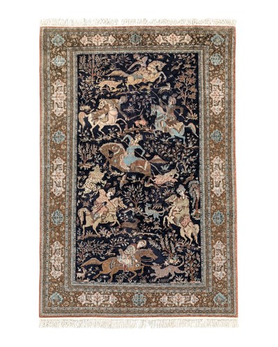 Silk per sian rug - silk, 6"