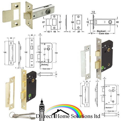 Hafele mortice latch wc lock - mortice,