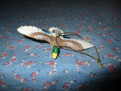 Christmas ornament flying duck - christmas,
