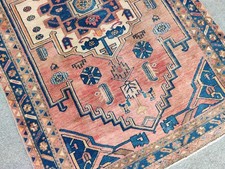 Rare Antique rug 4x6, Heriz
