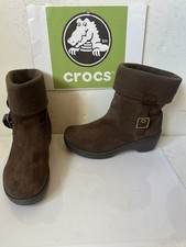 Crocs Winter Suede Boots Size