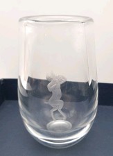 Orrefors Glass Vase Etched Pan God Swedish Art Glass Edvin Öhrström C 40s 15cm