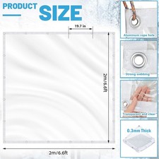 Clear Tarp Heavy Duty PVC