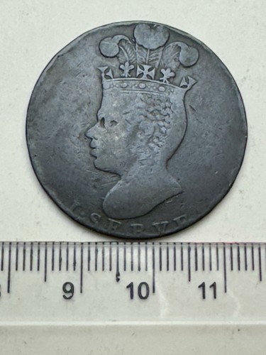 1788 barbados copper penny - 1788,
