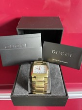 Gucci 8500m Mens Gold Plated Dress Watch Swiss Made Vintage
