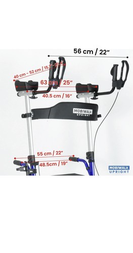 Upright rollator walker - upright,