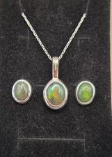 Black Opal necklace Pendant