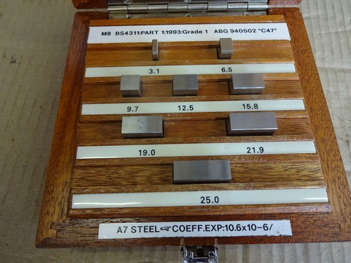Slip gauge block set alan - slip,