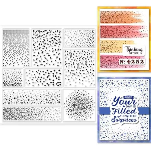Clear stamp dot - 6",