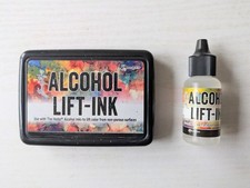 Ranger Tim Holtz Alcohol Lift Ink Pad & Full Refill/Re-Inker Bottle