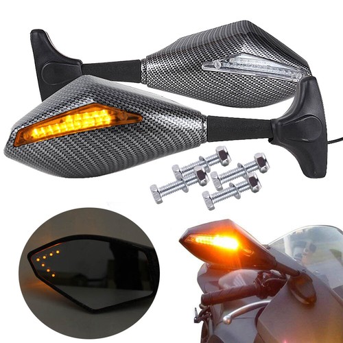 Pair led mirrors for suzuki - for,