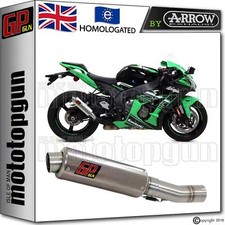SILENCER GP GUN by ARROW STEEL KAWASAKI ZX-10R 2016 16 2017 17 2018 18 2019 19