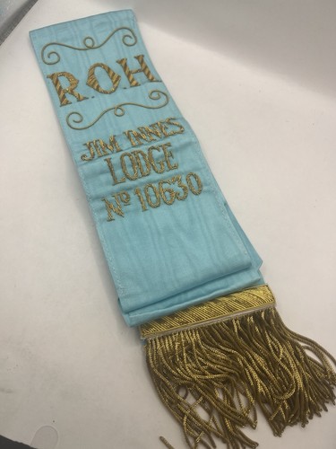 Masonic sash roll - sash, honour