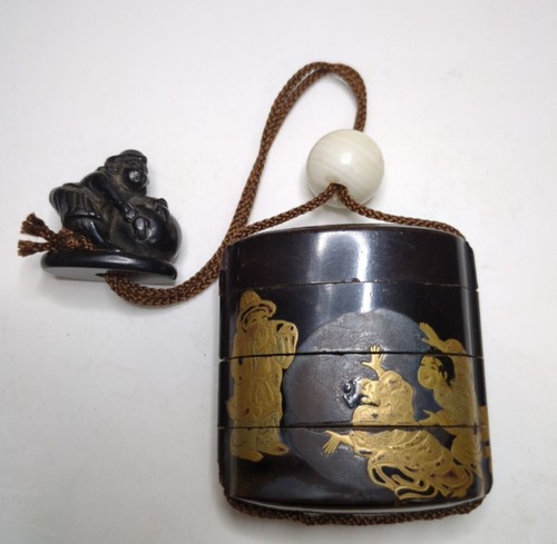 Antique japanese lacquer inro - antique,