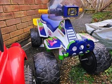 Vintage 90s Power Wheels Kawasaki Ninja XCR Ride On Quad Project Needs Work