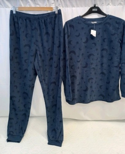 Beloved blue patterned - blue, fleece