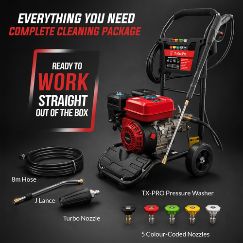 Petrol pressure washer 3950psi - washer,