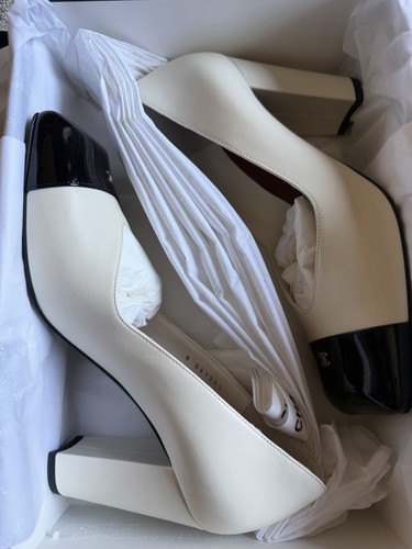 Chanel shoes white - shoes, white/black