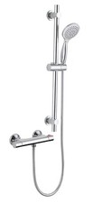 GEM Thermostatic Shower Mixer & Shower Riser Rail Kit Ideal Static Caravan