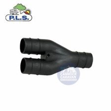 Caravan Waste Water Outlet Y Pipe Connector 28.5mm Waste Hog / Master