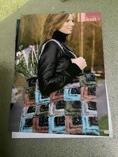 Chunky Domino Square Happy Shopper Bag Knitting Pattern