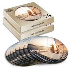 8x Round Coasters in the Box -