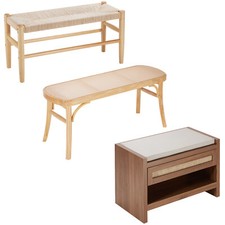 Rattan Bench Woven Bench