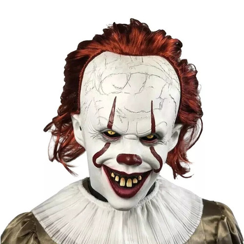 Latex clown mask pennywise - clown,