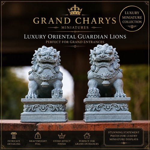 Luxury guardian lions - guardian, pair